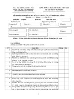 Đề thi hết môn nguyên lý cơ bản của chủ nghĩa Mác Lenin - Đề số 5