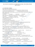 Đề cương kiểm tra 1 tiết HK2 năm 2020 môn Hóa học 12 - Dùng trong kì nghỉ dịch Covid 19