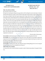 Đề kiểm tra bài viết số 5 HK2 năm 2019 môn Ngữ Văn 11 - Trường THCS Nguyễn Bỉnh Khiêm (Đề số 1)