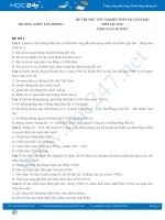 Bộ 5 đề thi thử tốt nghiệp THPT QG môn Lịch Sử năm 2021 có đáp án Trường THPT Tân Phong