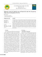 Hứng thú và môt số kỹ thuật dạy học tạo hứng thú cho sinh viên trong giờ học Tiếng Anh tại Trường đại học Tân Trào