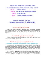 một số biện pháp nâng cao chất lượng tổ chức hoạt động ngoài trời cho trẻ (5   6 tuổi) 