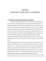 Nguồn gốc về bản chất của lợi nhuận