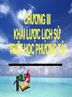 Bài giảng Triết học (cao học): Chương III