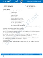 Đề thi thử vào lớp 10 năm 2020 môn Ngữ Văn - Trường THPT An Lão