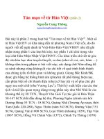 Tản mạn về từ Hán Việt: Phần 2 - Nguyễn Cung Thông
