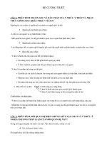 ĐỀ CƯƠNG ÔN TẬP TRIẾT