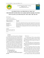 Giải pháp nâng cao tính tích cực học tập cho sinh viên ngành công tác xã hội, Trường Đại học Tân Trào đáp ứng đào tạo theo phương thức học chế tín chỉ