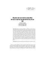 Ứng phó của người dân và cộng đồng khi xảy ra bạo lực gia đình đối với người cao tuổi