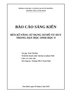 Rèn kĩ năng sử dụng sơ đồ tư duy trong dạy học sinh học  9 