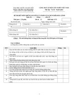 Đề thi hết môn nguyên lý cơ bản của chủ nghĩa Mác Lenin - Đề số 12