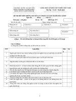 Đề thi hết môn nguyên lý cơ bản của chủ nghĩa Mác Lenin - Đề số 9