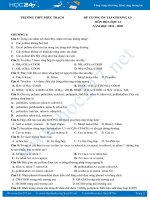 Đề cương ôn tập Chương 4, 5 môn Hóa học 12 năm 2020 Trường THPT Phúc Trạch