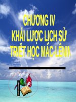 Bài giảng Triết học (cao học): Chương IV