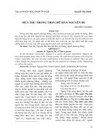 Mùa thu trong thơ chữ Hán Nguyễn Du