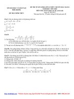 de thi vao 10 mon toan he chuyen thpt chuyen bac giang nam 2015 2016 file word co loi giai