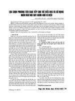 Lựa chọn phương tiện giao tiếp cho trẻ điếc học và sử dụng: Ngôn ngữ nói hay ngôn ngữ kí hiệu