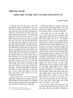 Khoa học xã hội Việt Nam hội nhập quốc tế