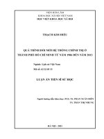 Tài liệu luận văn Quá Trình Đổi Mới Hệ Thống Chính Trị Ở Thành Phố Hồ Chí Minh