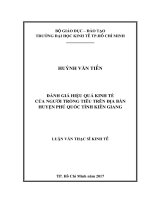 Tài liệu luận văn Đánh Giá Hiệu Quả Kinh Tế Của Người Trồng Tiêu