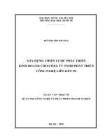 Xây dựng chiến lược phát triển kinh doanh cho Công ty TNHH Phát triển công nghệ liên kết 3N