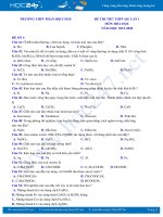 Bộ 4 đề thi thử THPT QG năm 2020 môn Hóa học Trường THPT Phan Bội Châu Lần 1