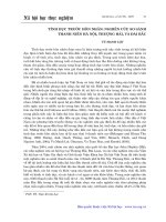 Tình dục trước hôn nhân: Nghiên cứu so sánh thanh niên Hà Nội, Thượng Hải và Đài Bắc - Vũ Mạnh Lợi