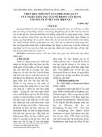 Triết học thẩm mỹ của Immanuel Kant và ý nghĩa giáo dục của nó trong xây dựng con người ở Việt Nam hiện nay