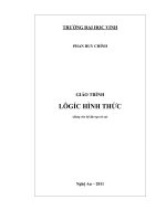 Giáo trình Lôgíc hình thức (dùng cho hệ đào tạo từ xa): Phần 1