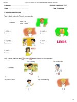 Tiếng anh lớp 3 – Unit 2: What’s your name? – READING AND WRITING