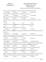 Đề minh họa 2020 số 15 moon vn