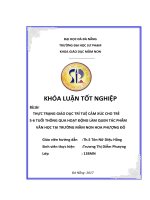 Thực trạng giáo dục trí tuệ cảm xúc cho trẻ 5 6 tuổi thông qua hoạt động làm quen tác phẩm văn học tại trường mầm non hoa phượng đỏ  