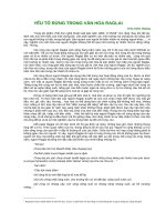 Yếu tố rừng trong văn hóa Raglai