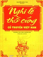 nghi lễ thờ cúng cổ truyền việt nam: phần 1 - nxb hồng Đức