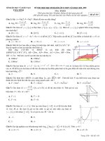 Đề thi học sinh giỏi môn Toán lớp 12 năm 2019-2020 có đáp án - Sở GD&ĐT Thái Bình