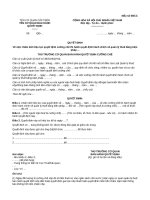 Mẫu Quyết định về việc chấm dứt hiệu lực quyết định cưỡng chế thi hành quyết định hành chính về quản lý thuế (Mẫu số: 08/CC)