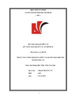 BÀI THU HOẠCH DIỄN án kỹ NĂNG GIẢI QUYẾT vụ án HÌNH sư TRẦN văn CẢNH lợi DỤNG CHỨC vụ QUYỀN hạn KHI THI HÀNH CÔNG vụ 