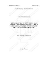 Tóm tắt Luận văn Thạc sĩ Kiến trúc: Một số giải pháp tổ chức không gian kiến trúc nhằm nâng cao chất lượng ở tại khu di dân tái định cư công trình thủy lợi – Thủy điện Quảng Trị