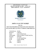 Khóa luận tốt nghiệp Quản trị Logistics Phân tích tình hình hoạt động giao nhận hàng hóa nhập khẩu bằng đường biển của Công ty Trách nhiệm hữu hạn Dịch vụ Giao nhận hàng hóa Thời Gian