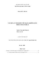 Vấn đề an ninh đối với mạng không dây theo chuẩn 802.11