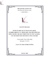 Tóm tắt luận văn Thạc sĩ Điều dưỡng: Đánh giá hiệu quả sử dụng dung dịch Natribicarbonat 3% trong điều trị viêm niêm mạc miệng do hóa trị liệu ở bệnh nhi ung thư tại khoa ung thư