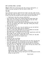 Đề cương Mác- Lê Nin