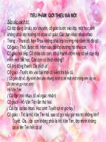 Tieu pham Gioi thieu bai moi