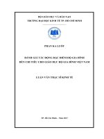 Tài liệu luận văn Đánh Giá Tác Động Của Đặc Điểm Hộ Gia Đình Đến Chi Tiêu Cho Giáo Dục
