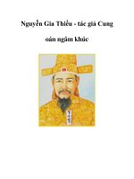 Nguyễn Gia Thiều - tác giả Cung oán ngâm khúc