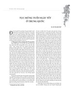 Tục mừng tuổi ngày tết 119 ở Trung Quốc