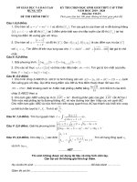 Đề thi học sinh giỏi môn Toán lớp 12 cấp tỉnh năm 2019-2020 - Sở GD&ĐT Hưng Yên