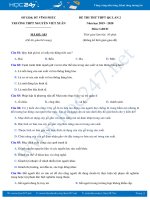 Đề thi thử THPT QG môn GDCD năm 2020 có đáp án Trường THPT Nguyễn Viết Xuân lần 2