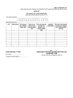 Mẫu Bảng kê các công ty con, công ty thành viên (Mẫu số: BK01-ĐK-TCT)