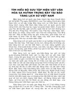 TÌM HIỂU BỘ SƯU TẬP HIỆN VẬT VĂN HÓA SA HUỲNH TRƯNG BÀY TẠI BẢO TÀNG LỊCH SỬ VIỆT NAM